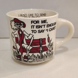 Ms. Liz Barbara Jo Slate ceramic vintage mug silly mugs